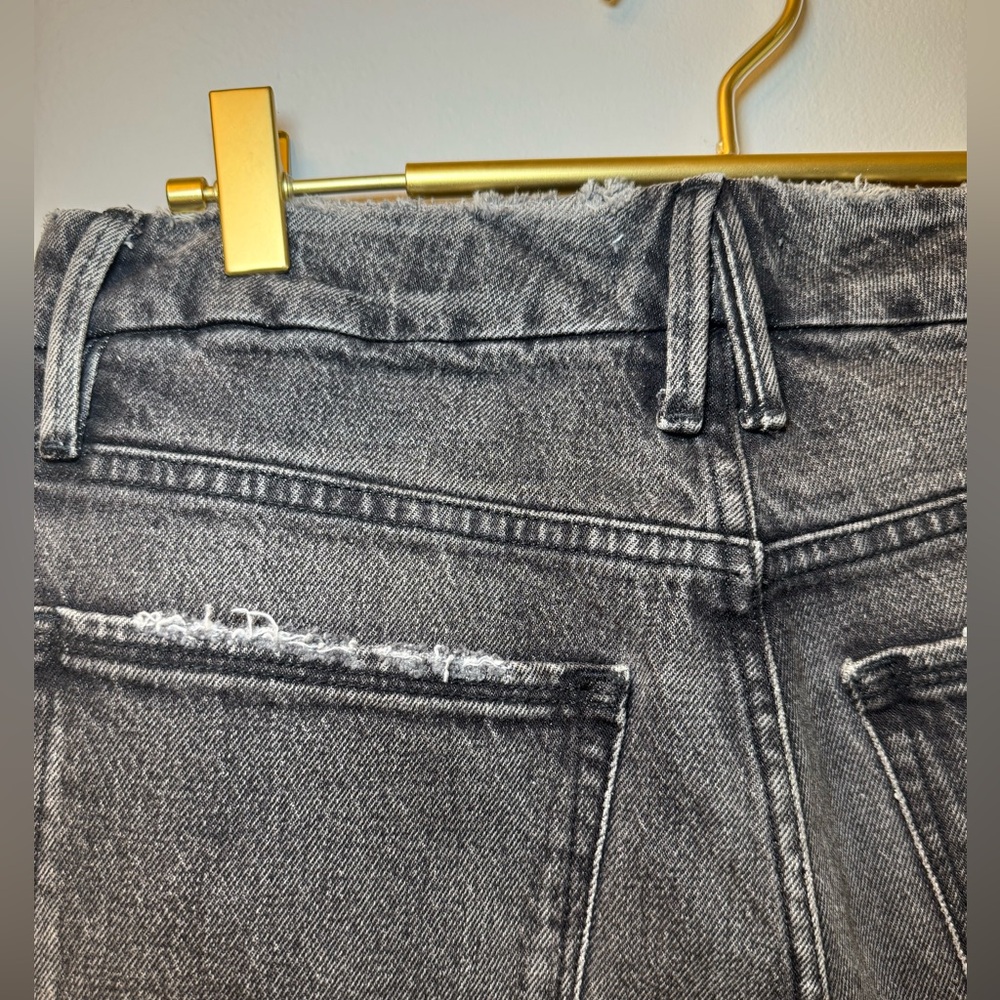 Good American Boot Cut Jeans in Washed Gray - Picture 4 of 5